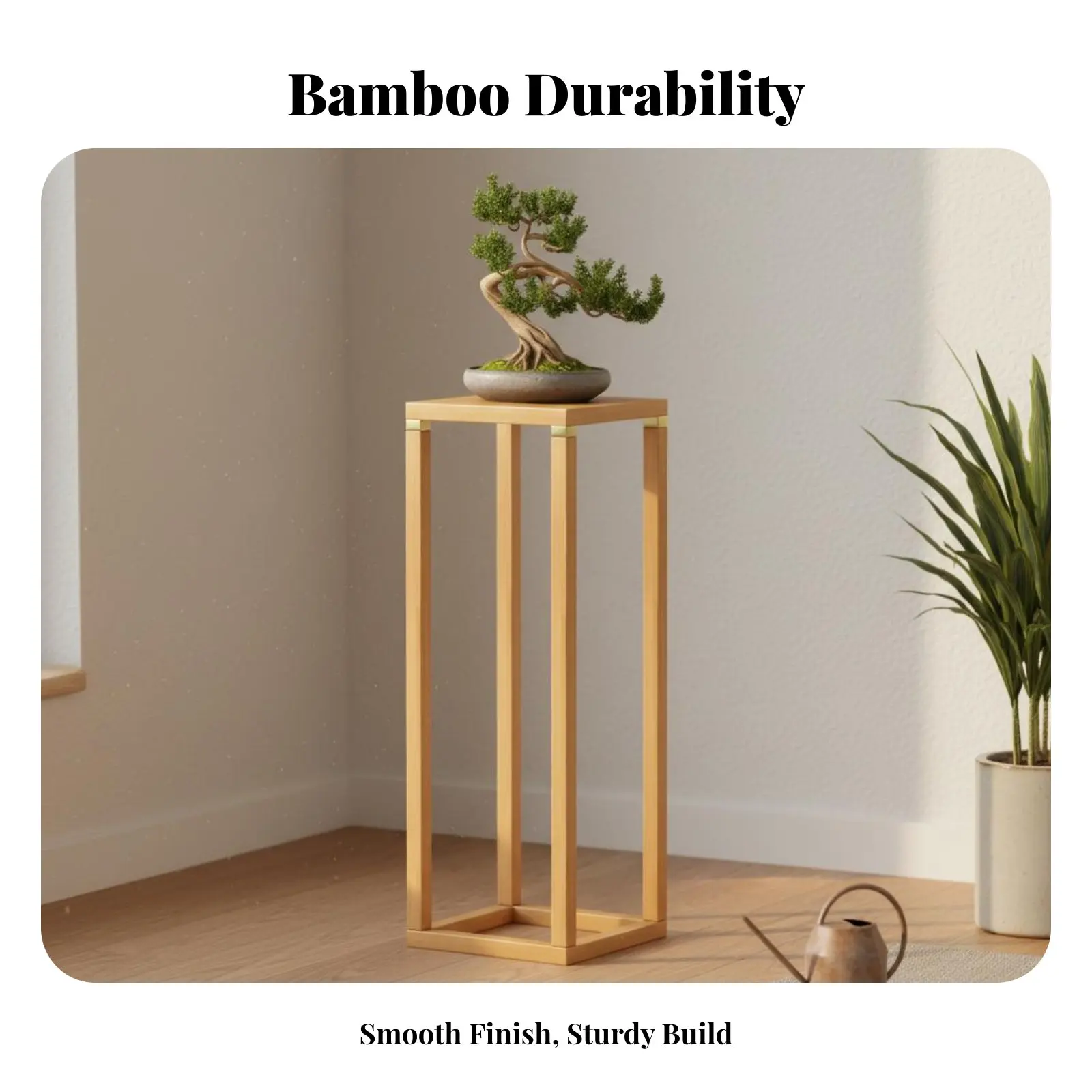 中国デザインのフラワースタンド、磨き上げられた木製プラントスタンド、中国デザインのディスプレイベース、ミニマリストデザインの家の装飾