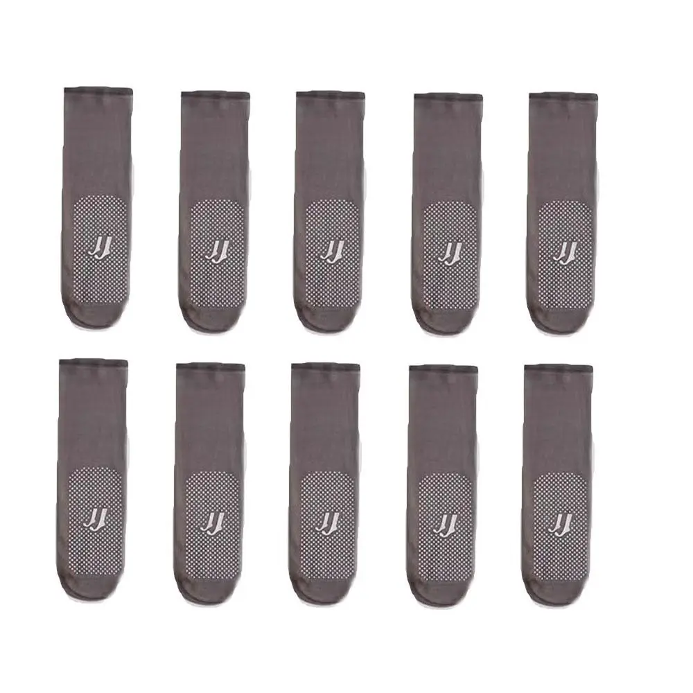 

5 пар новых нескользящих массажных коротких чулок, шелковые прозрачные носки до щиколотки, невидимые шелковые носки с кристаллами, без маркировки