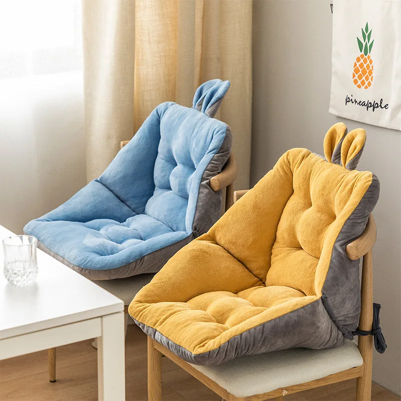 Niedliches Samtstuhl-Sitzkissen für Wohnheim, Schreibtisch, Kawaii Gaming, Schaukelstuhl, Kissen, Rückenlehne für Bürostuhl, faules Sofa, Tatami-Matte