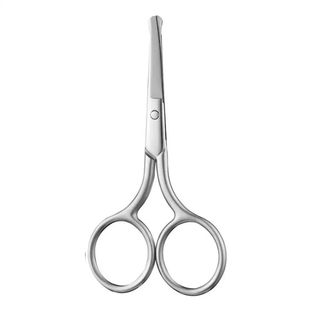 1pc de aço inoxidável nariz cabelo mini pequena tesoura cílios cabelo em linha reta ponta redonda para sobrancelhas prego barba manicure m b9t7