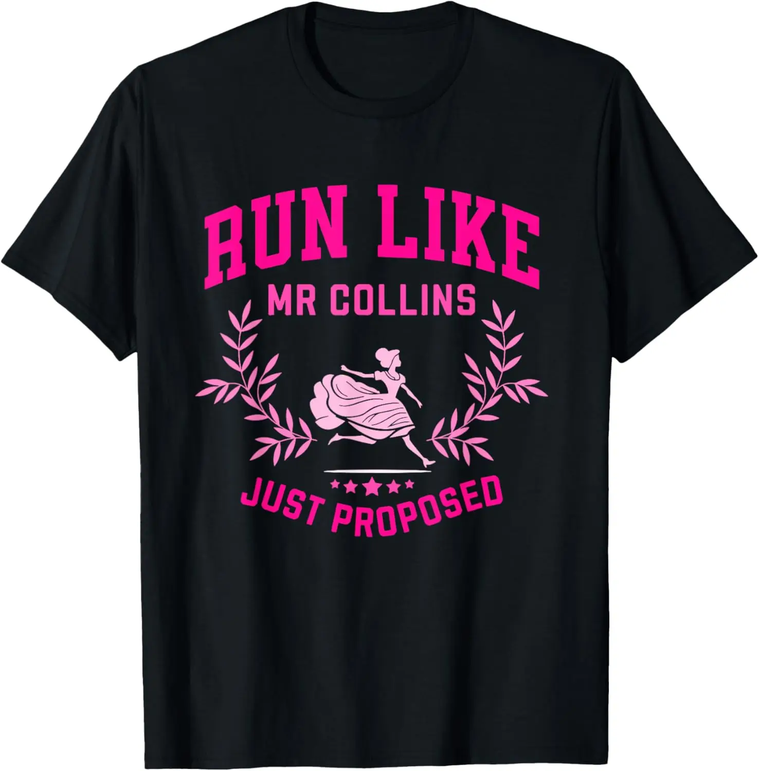 تي شيرت Run Like Mr Collins Just Proposed بتصميم عتيق