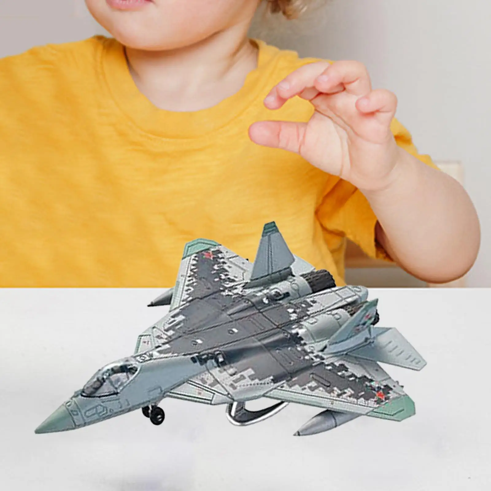 Modelo de caza DIY para niños y niñas, juguete educativo de colección de ensamblaje, modelo de avión de decoración de mesa, rompecabezas 3D, regalos para niños y adultos, 1/72