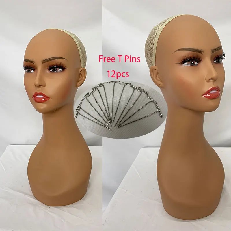 Female Plastic Mannequin Head Model Heads Wig Display Head for Wigs Sunglasses Earrings