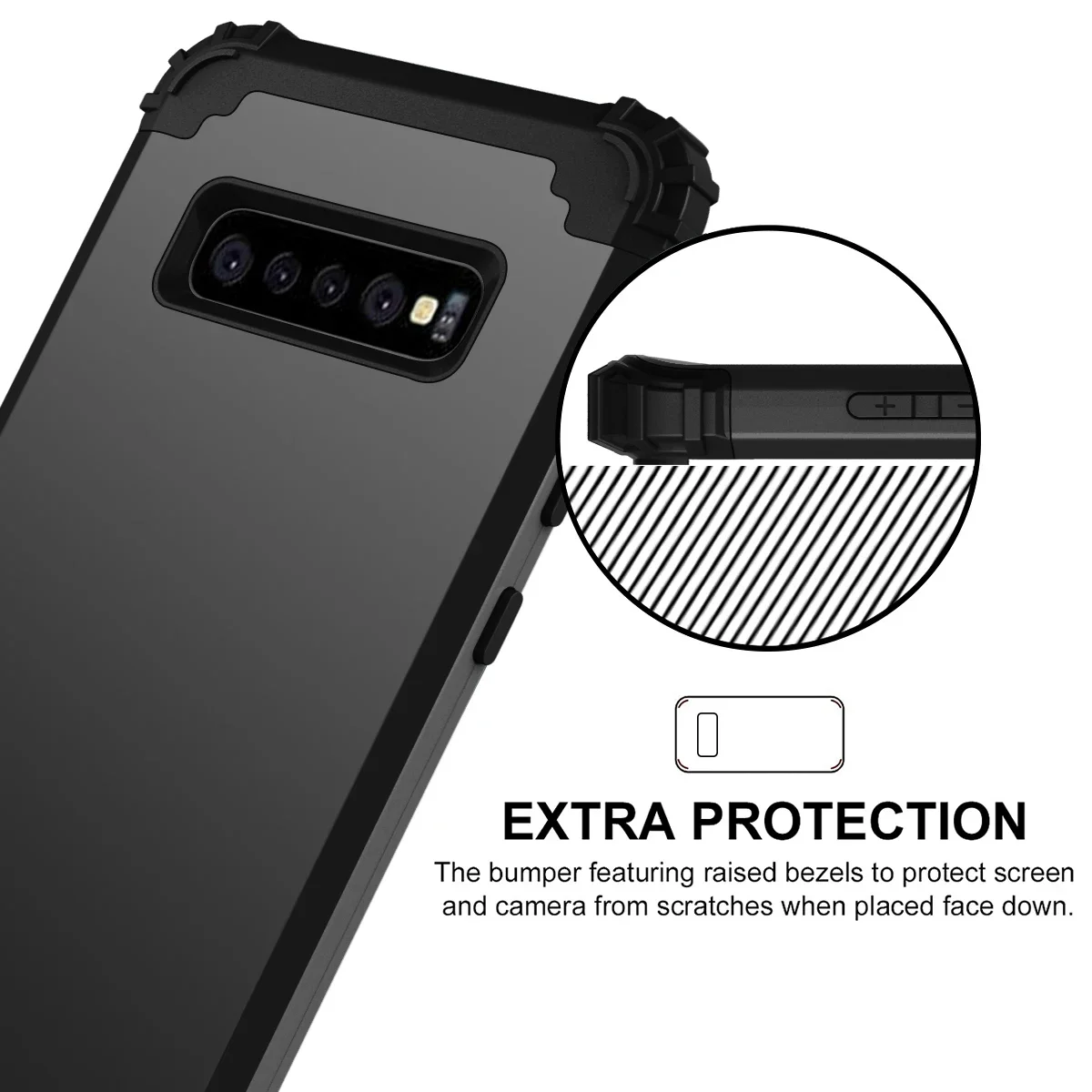 Per Samsung Galaxy S20 S10 S9 S8 Plus nota 9 custodia Full-Body Cover 3 in 1 Hybrid Hard PC e morbido Silicone resistente paraurti robusto