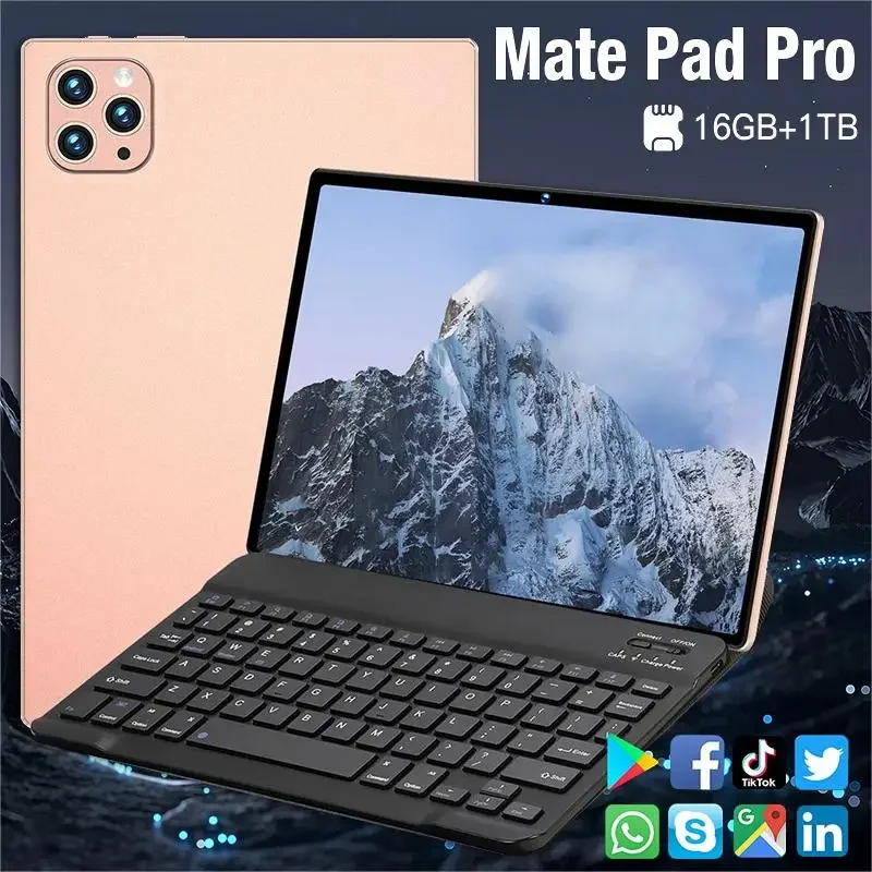 

2024 New Original Tablet Mate Pad Pro 16GB+1TB Android PC Tablets 10.1inch 10000mAh Original PC Tablets Global 5G Dual SIM Card