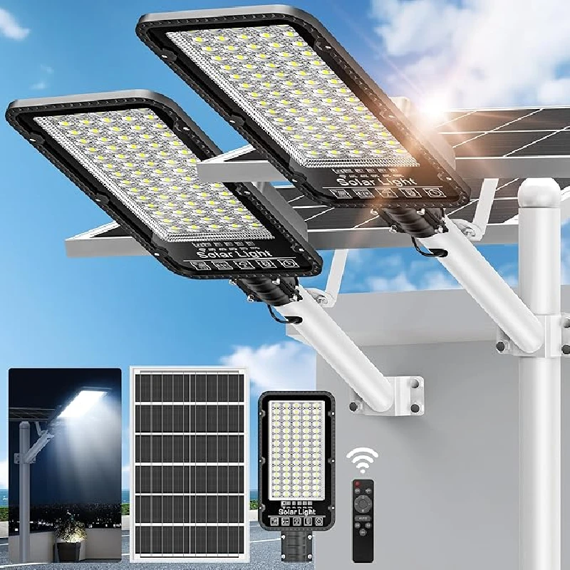 6500W Solar Street Lights Outdoor Waterproof IP65 Solar Lamp Commercial Dusk to Dawn Solar Parking Lot Light For Yard Driveway