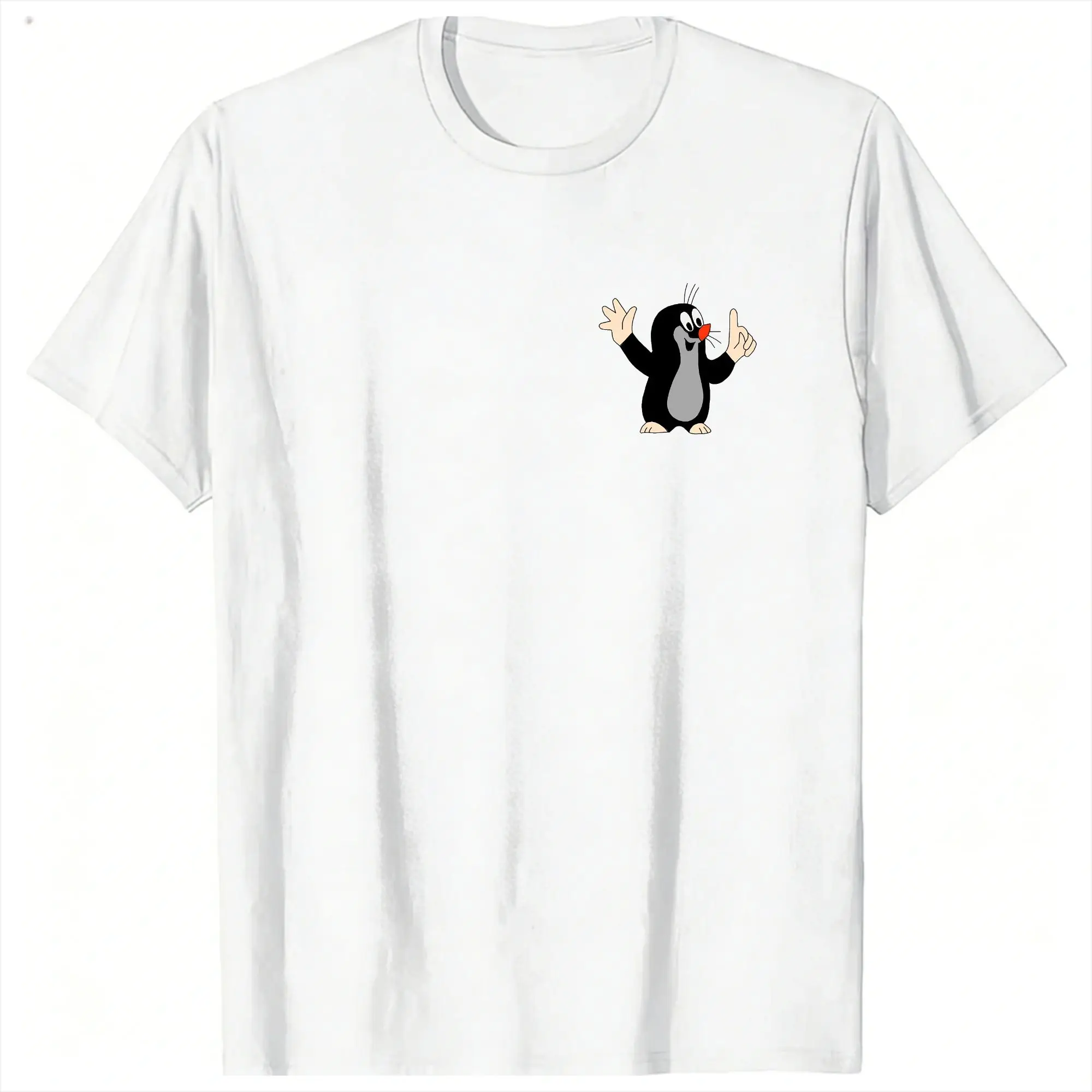 Czech Cartoon Krtek Mole Mult T-Shirt  Harajuku T Shirts Short-Sleeve Vintage Tops Beach Cotton O-Neck Oversized Top Tees