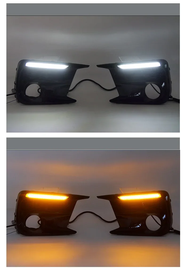 Led DRL For Subaru WRX 2018-2021 Car Daytime Running Light Dynamic Turn Signal Front Fog Light Modification Daylight Accessories detail image 4