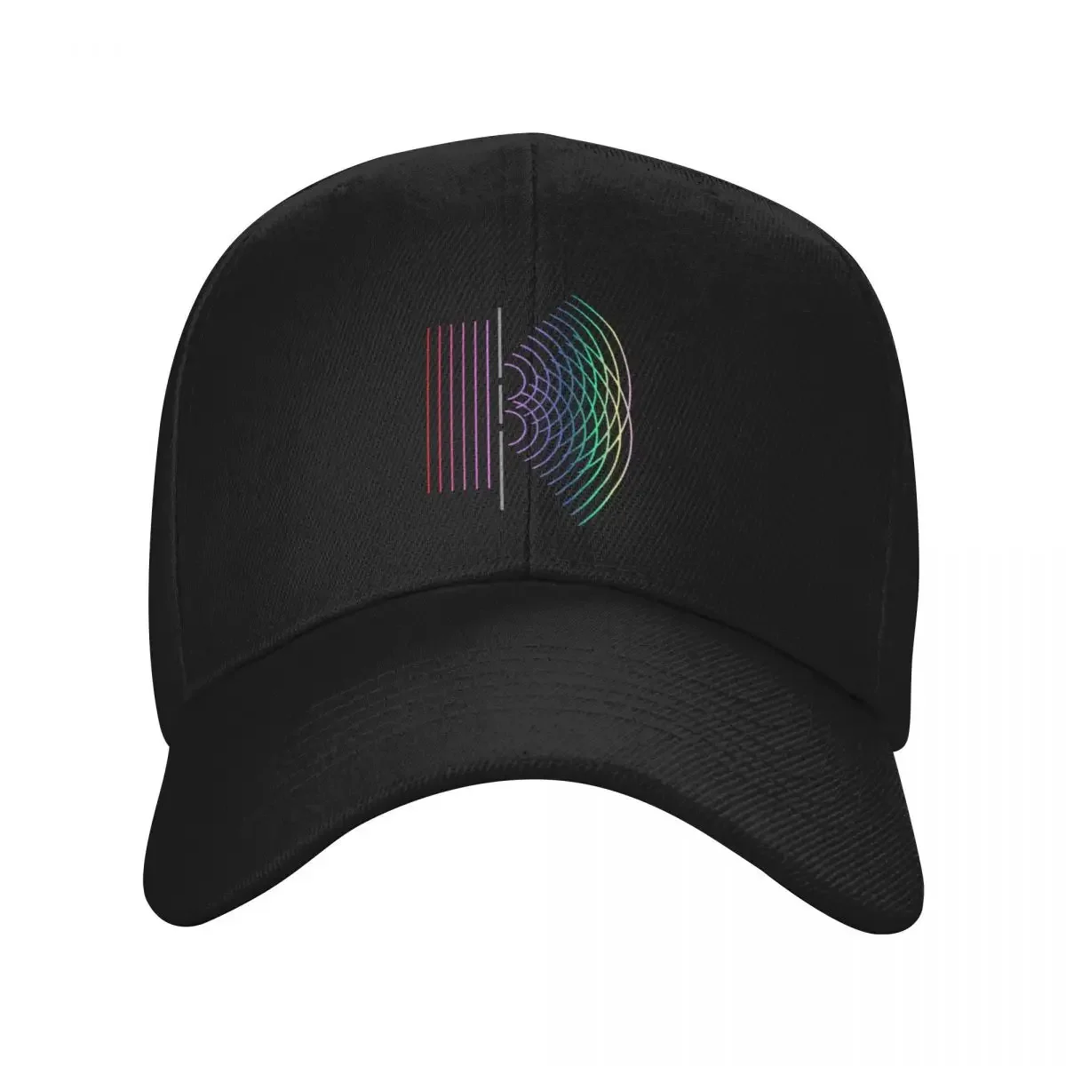 Double Slit Light Wave Particle Science Illustration For Light Scientists Students And Teachers Of General Relativi Baseball Cap