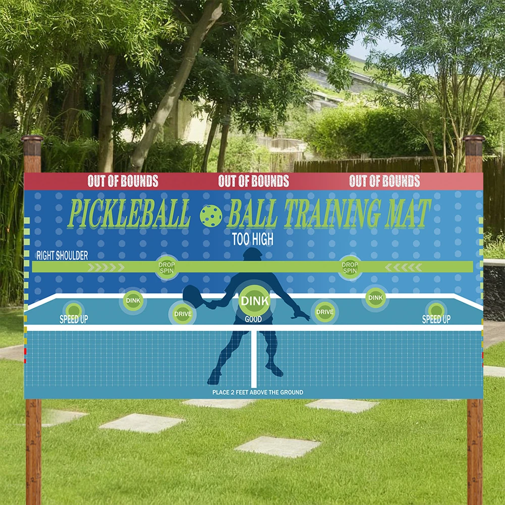 Pickleball Dink Pad for Walls Pickleball Training Poster Mat Dink Master Exercise Rebounder Aids for Pickleball Dink Training