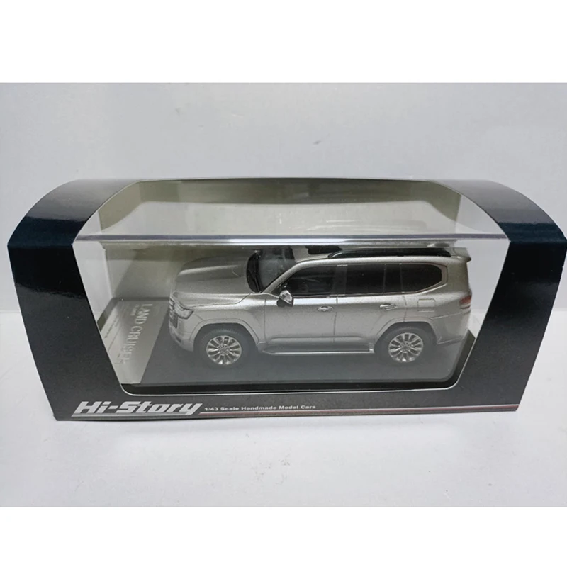 Hallo verhaal 1/43 Schaal Land Cruiser ZX 2021 Sliver Hars Auto Model Klassiekers Volwassen Souvenir Gift Statische Display