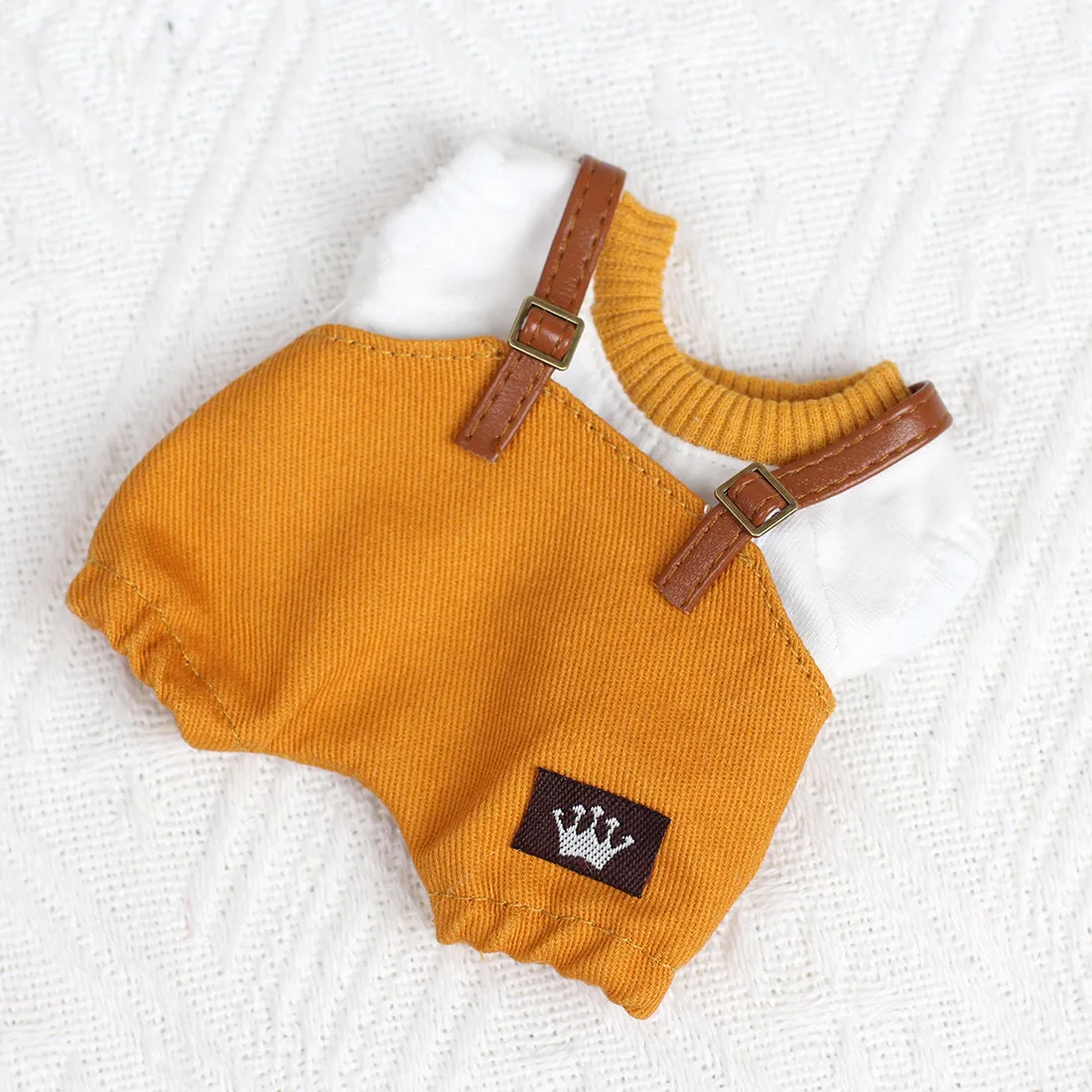 

17cm Mini Plush Doll'S Clothes Outfit Accessories For Korea Kpop Exo Labubu Idol overalls pants set Macaron doll Clothing Gift