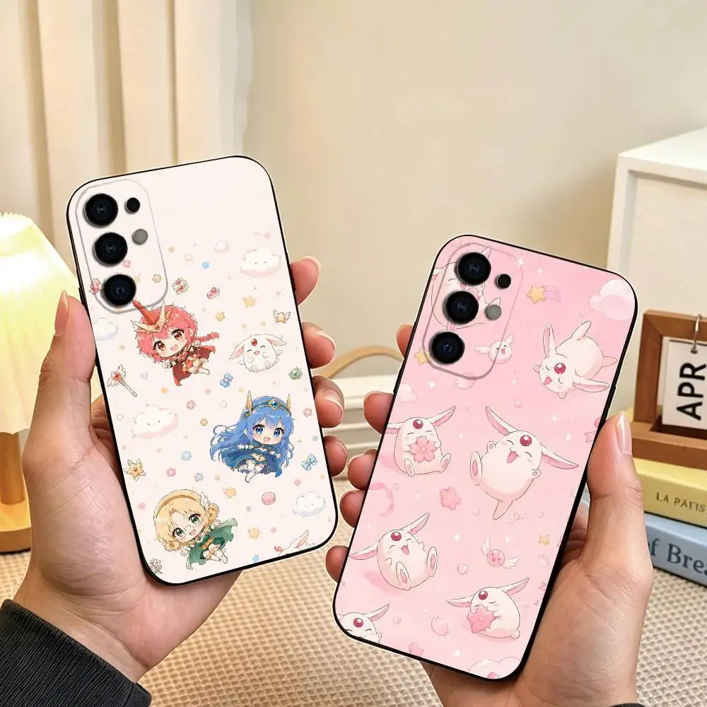 Anime Knights Magic  Phone Case For Samsung S26,S25,S24,S23,S22,S21,S30,Ultra,Plus,Fe,Lite,Note,10,Black