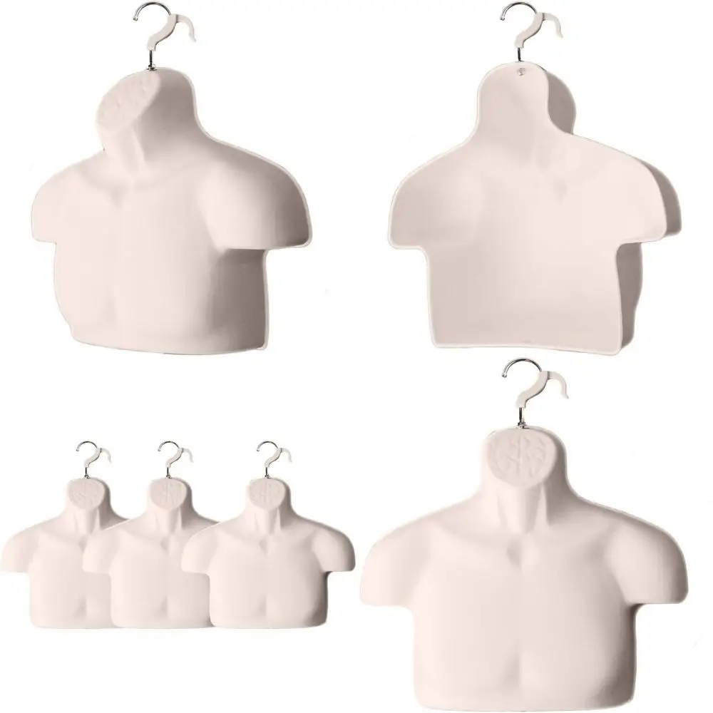 

Men's S-M Size Plastic Mannequin with Hollow Back and Hanging Hook, Set of 3