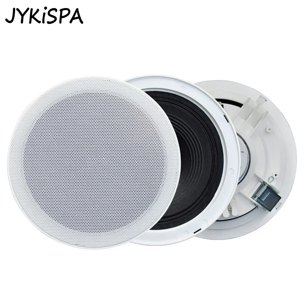 6.5 inch 20W Ceiling Speakers Passive Public Broadcast Background Music Audio Center Home Sound System for Kitchen Bathroom