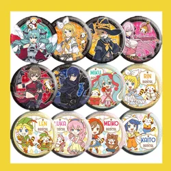 Hatsune Miku Kagamine Len Rin Meiko Kaito Anime Figure spille Badge accessori per la periferiche Hatsune Miku Kagamine Len Rin spilla