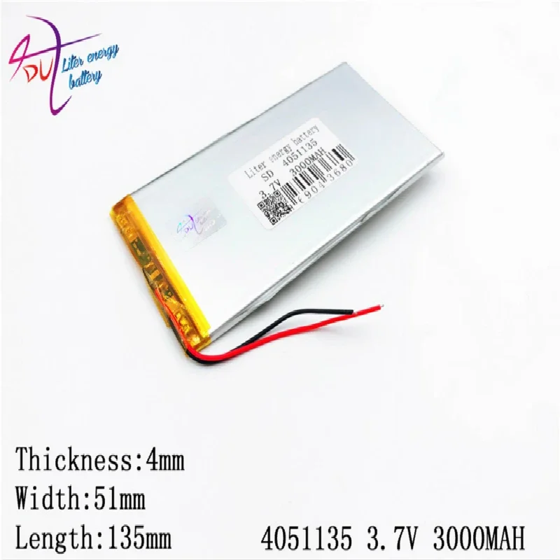 

Liter energy battery 4051135 3.7V 3000MAH 4050135 can be customized wholesale CE FCC ROHS MSDS quality certification