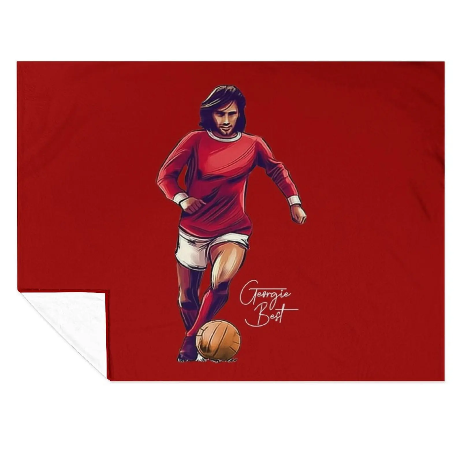

Georgie Best Superstar Throw Blanket Soft Beds Blankets For Bed cosplay anime Blankets