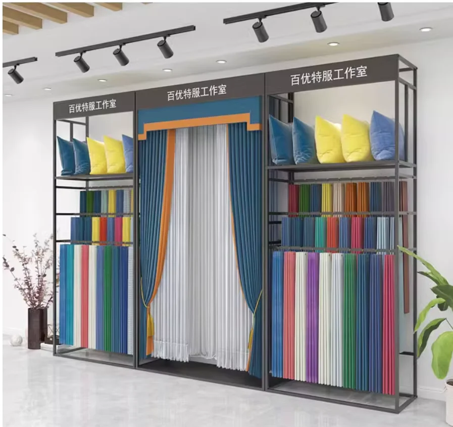 

Curtain sample display frame fabric large frame thick exhibition elevator floor pillow frame wallpaper version storage rack