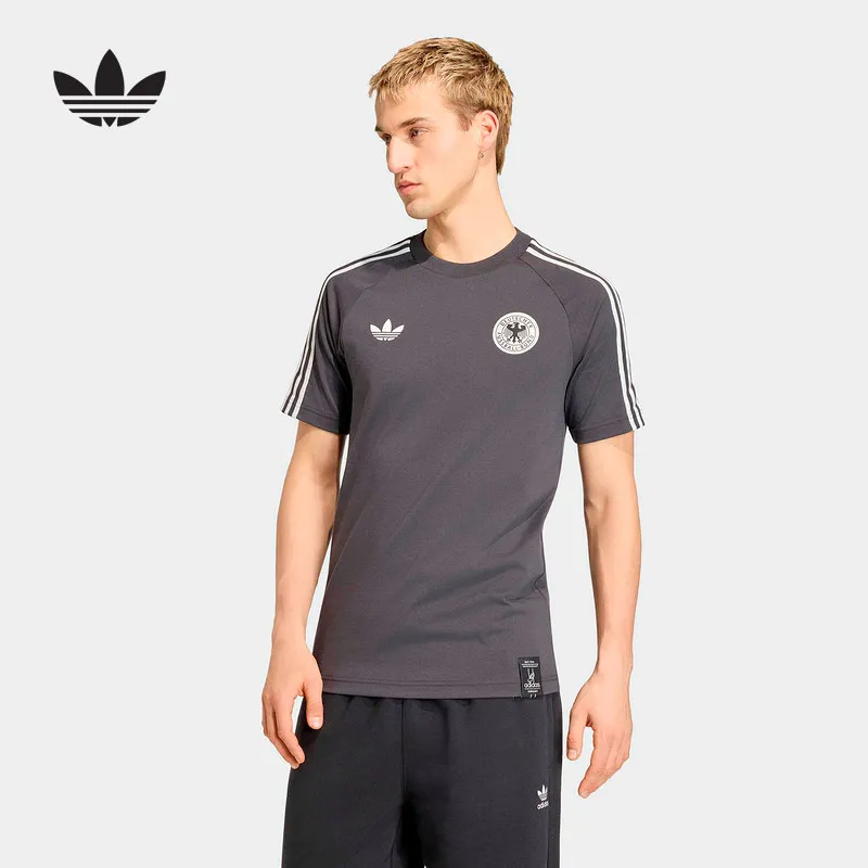 

2026 New Adidas Mens Short Sleeve T Shirt KG5097 Crew Neck Regular Fit Cotton Fabric