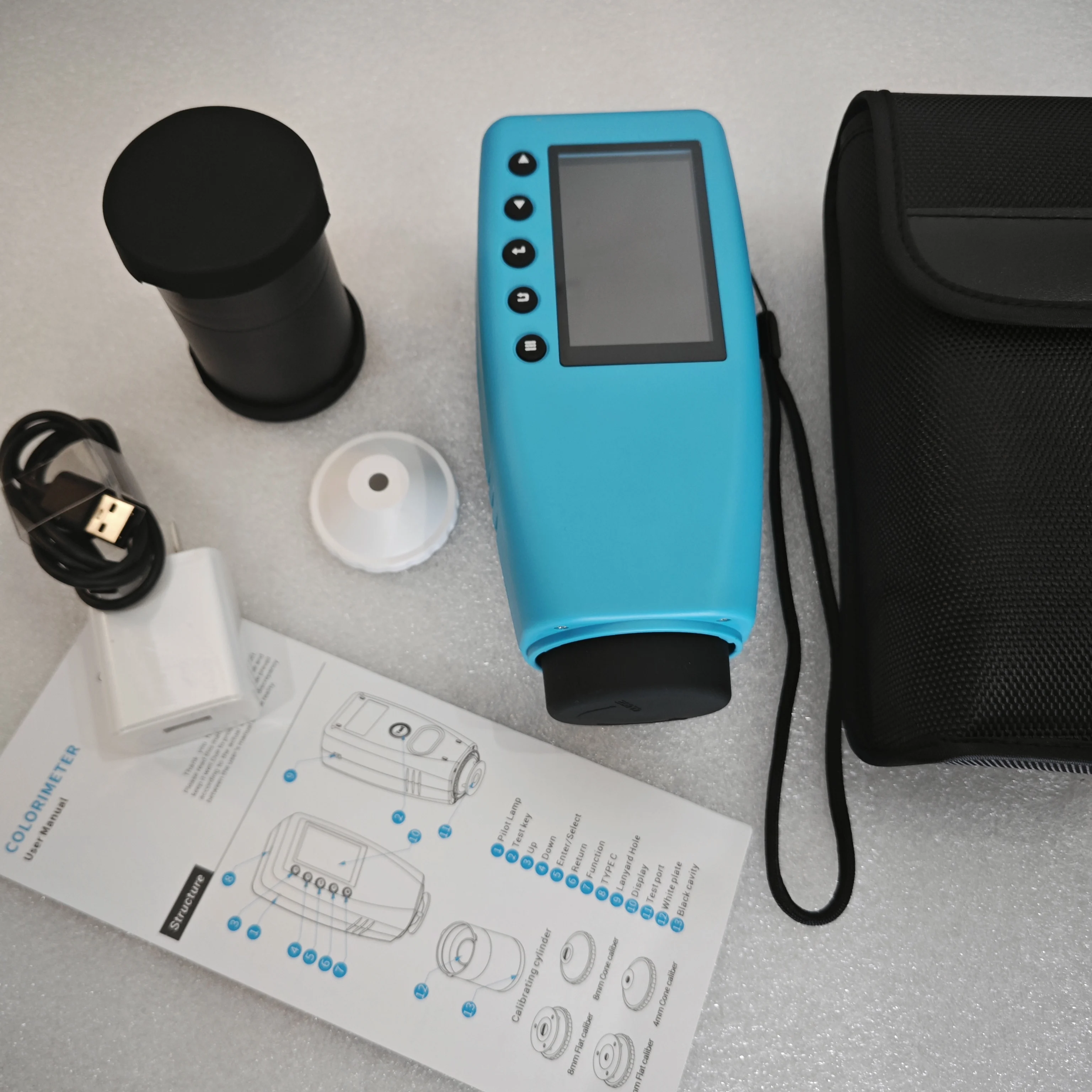 FRU WR-10QC 4mm Portable Digital Colorimeter, Color Meter ,Color Analyzer