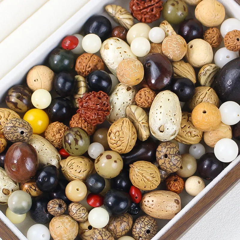 1pack Diverse Original Bodhi Seeds Irregular Beads Handmade Bracelets Necklace Natural Bead Spacers Charms DIY Jewelry Materials