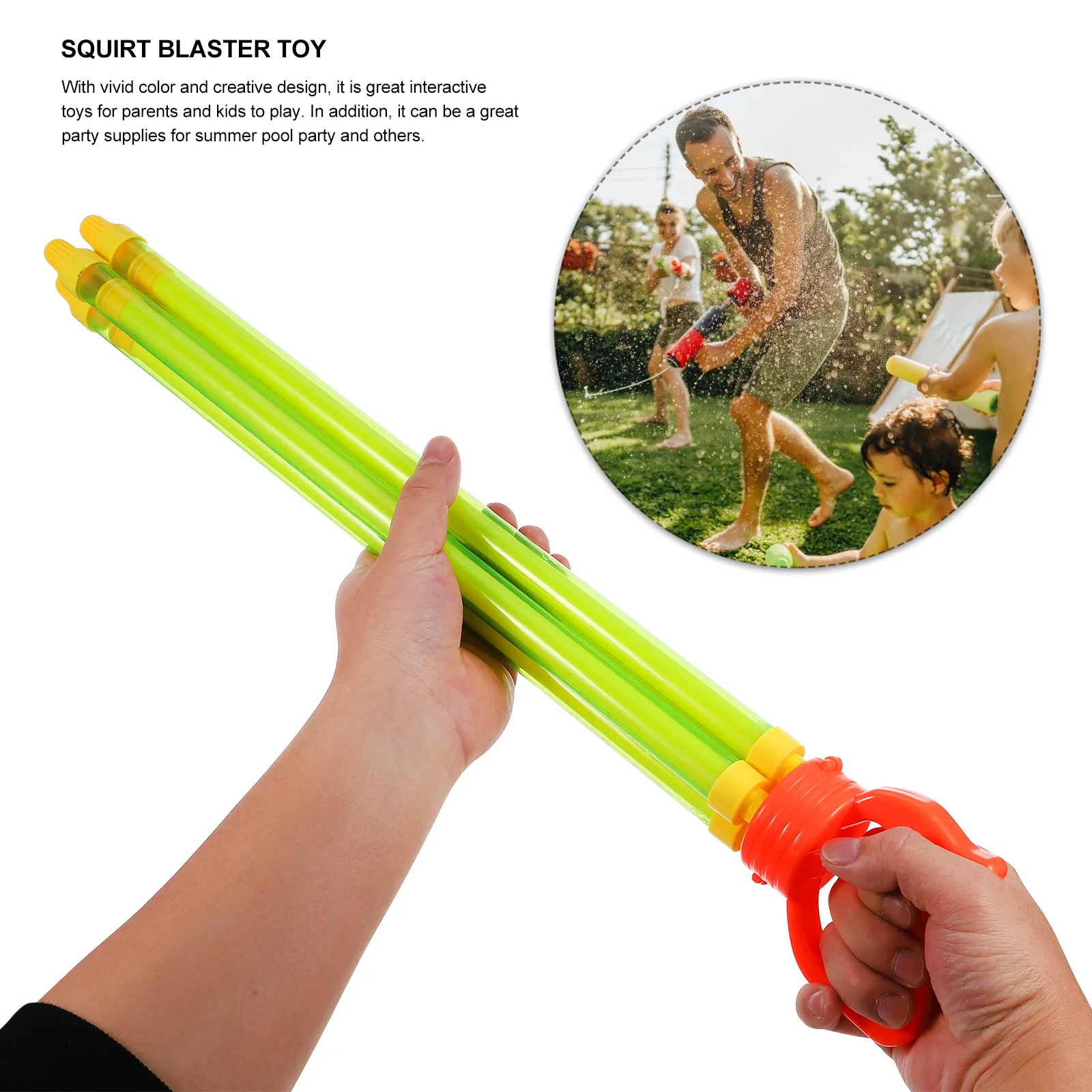 1 szt. Dziecięca pistoletka na wodę z wysuwaną dyszą, wykonana z wysokiej jakości materiału PP, idealna na letnie przyjęcia przy basenie i zabawy na świeżym powietrzu dla dzieci.