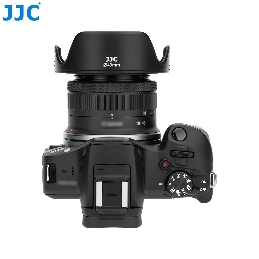 JJC Reversible Lens Hood Hood Shade Protector with Adapter Ring For Canon Nikon Sony Fujifilm panasonic Olympus Sigma Pentax