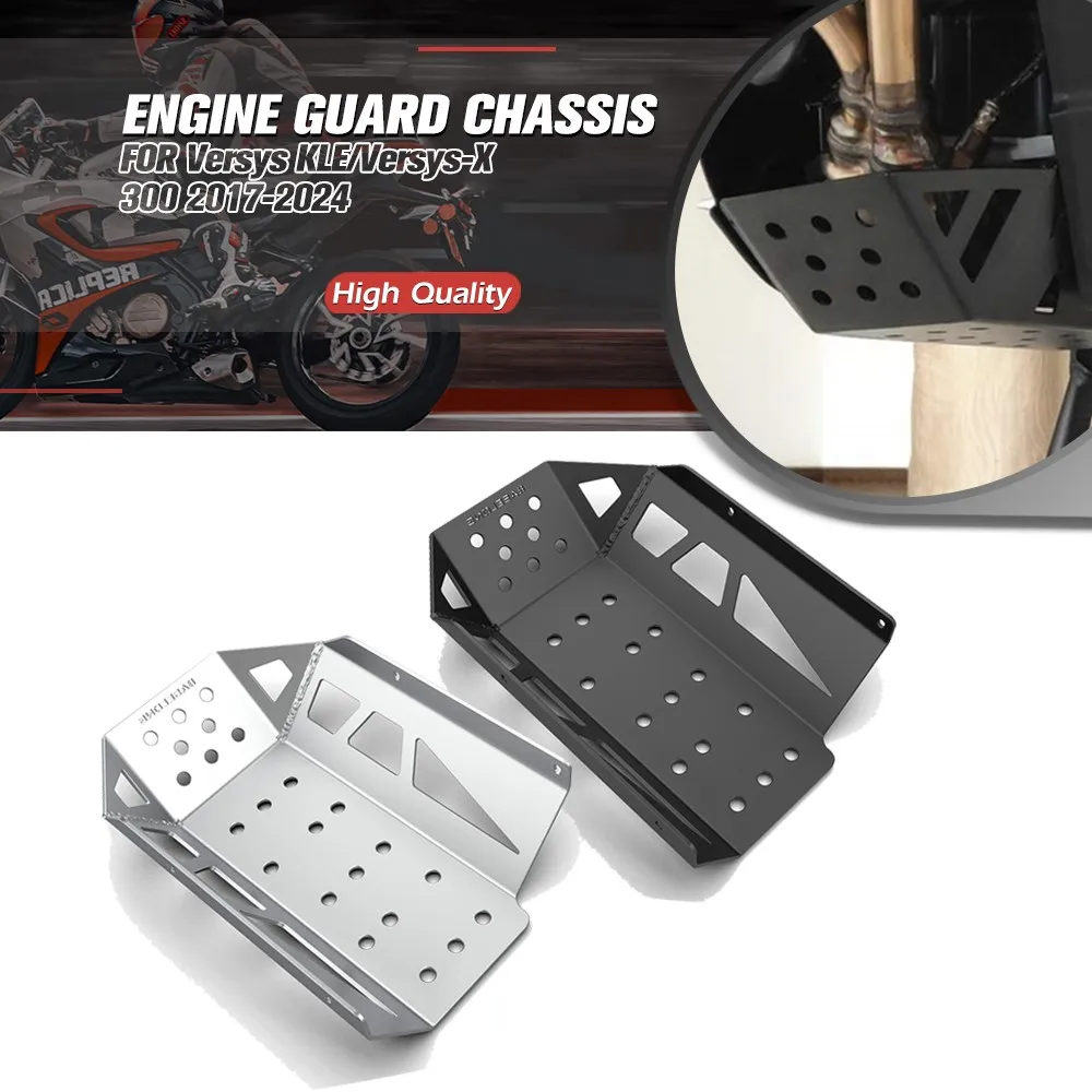 

For Kawasaki Versys X300/KLE 300 2017-2024 Motorcycle CNC Engine Guard Protection Cover Skidplate Skid Plate Guard Versys-X 300