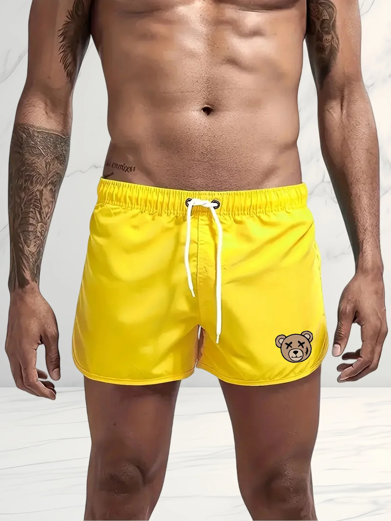 Einfarbige Strandhose