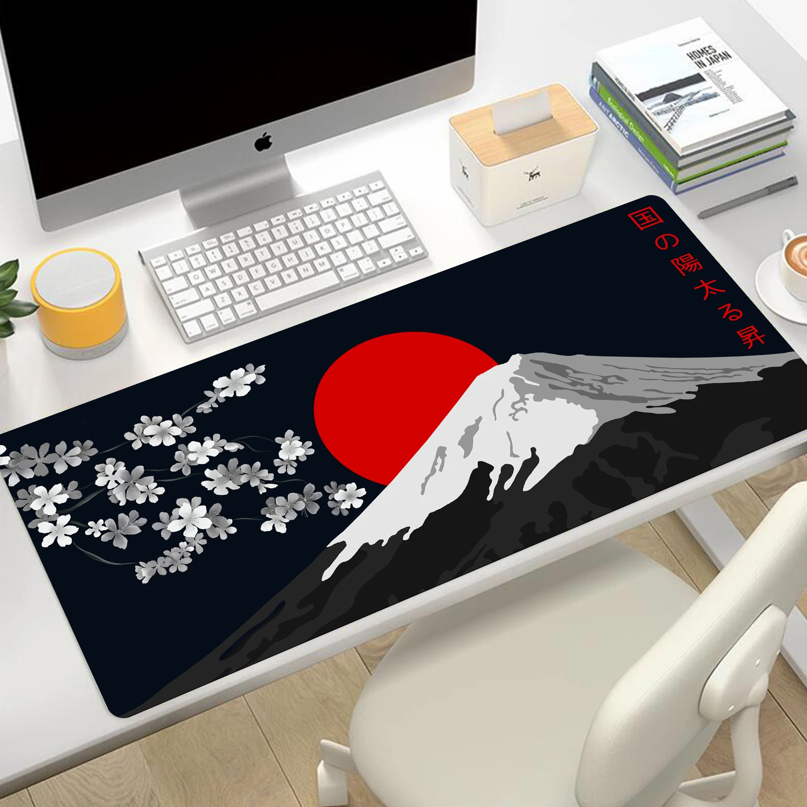 Kawaii Sakura Sun Mouse Pad Keyboard Desk Mat Flower Mousepad Gaming Accessories Small Gamers Decoracion Gamer PC  ﻿