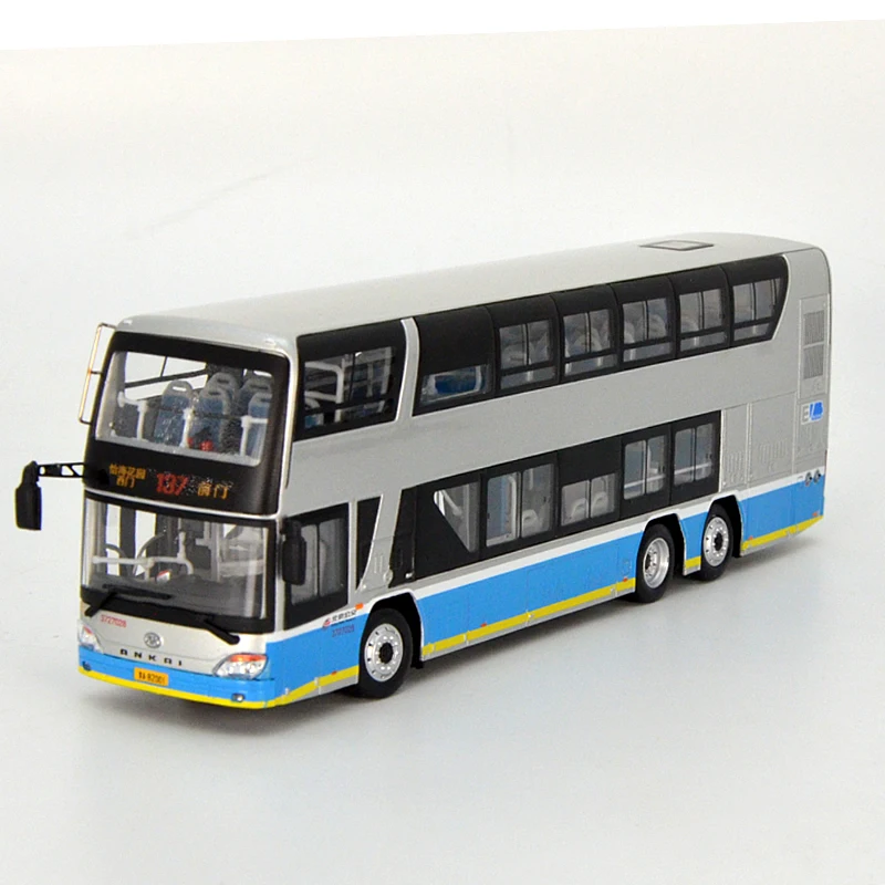 1:64 Beijing Public Transport Double-decker Bus Model Car All-alloy Collectible Car Model High-end Gift