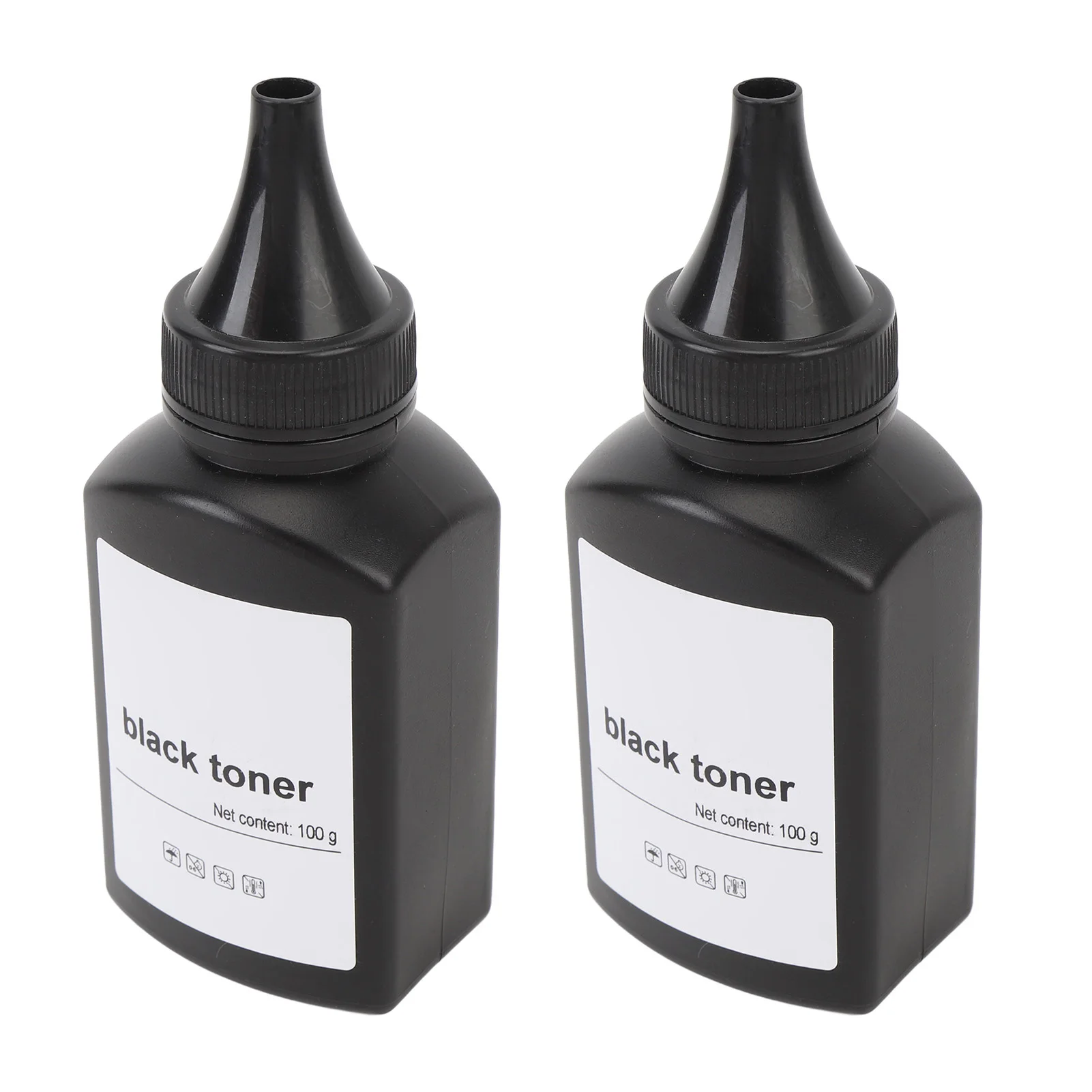 2 Pcs Printer Toner Refill 200g Black Toner Refill Powder for 1610 M2070 4321 3110 3200 PE220 PE120 3150 E210 E230 E260 E350