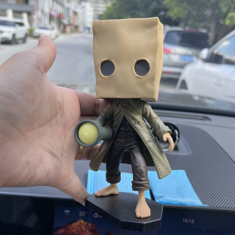 Game Little Nightmares mono Six Cosplay Figure Model Prop Kawaii 3D PVC Figure Stand Ornament Decoration Halloween Accessories