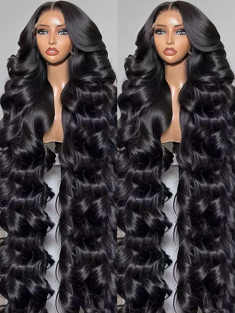 46 بوصة 13x6 HD الجسم موجة الدانتيل الباروكة الأمامية 300% الكثافة 13x4 360 كامل موجة المياه الدانتيل الجبهة خصلات الشعر المستعار الإنسان للنساء قبل قطعها