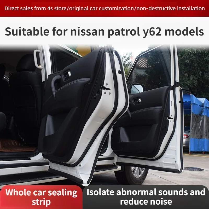 

Звукоизоляционные уплотнения для Nissan Patrol Y62 16-23 — уплотнения полной двери: шумоподавление, водонепроницаемые/пылезащитные аксессуары для внедорожных модов