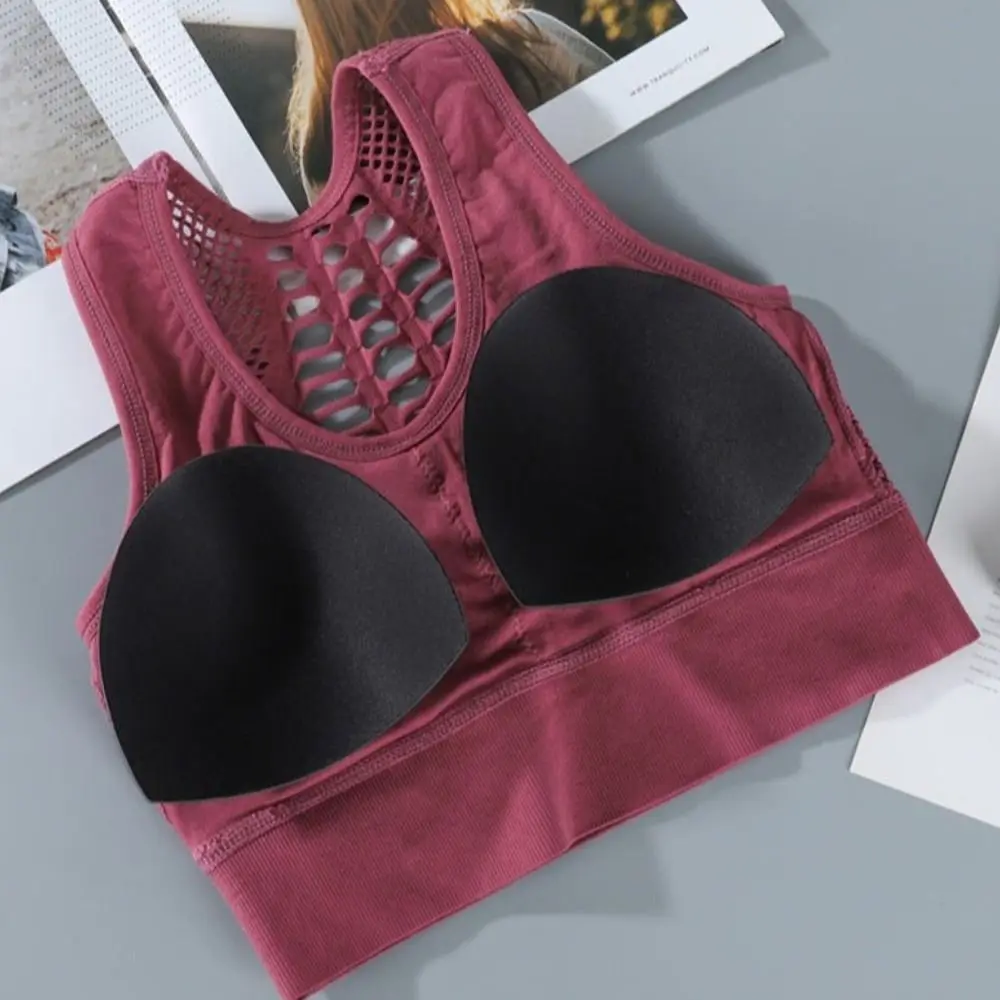 

Female High Shockproof Women Active Bra Breathable Quick-drying Sports Bra Comfortable Hollow Out Yoga Bra Ladies