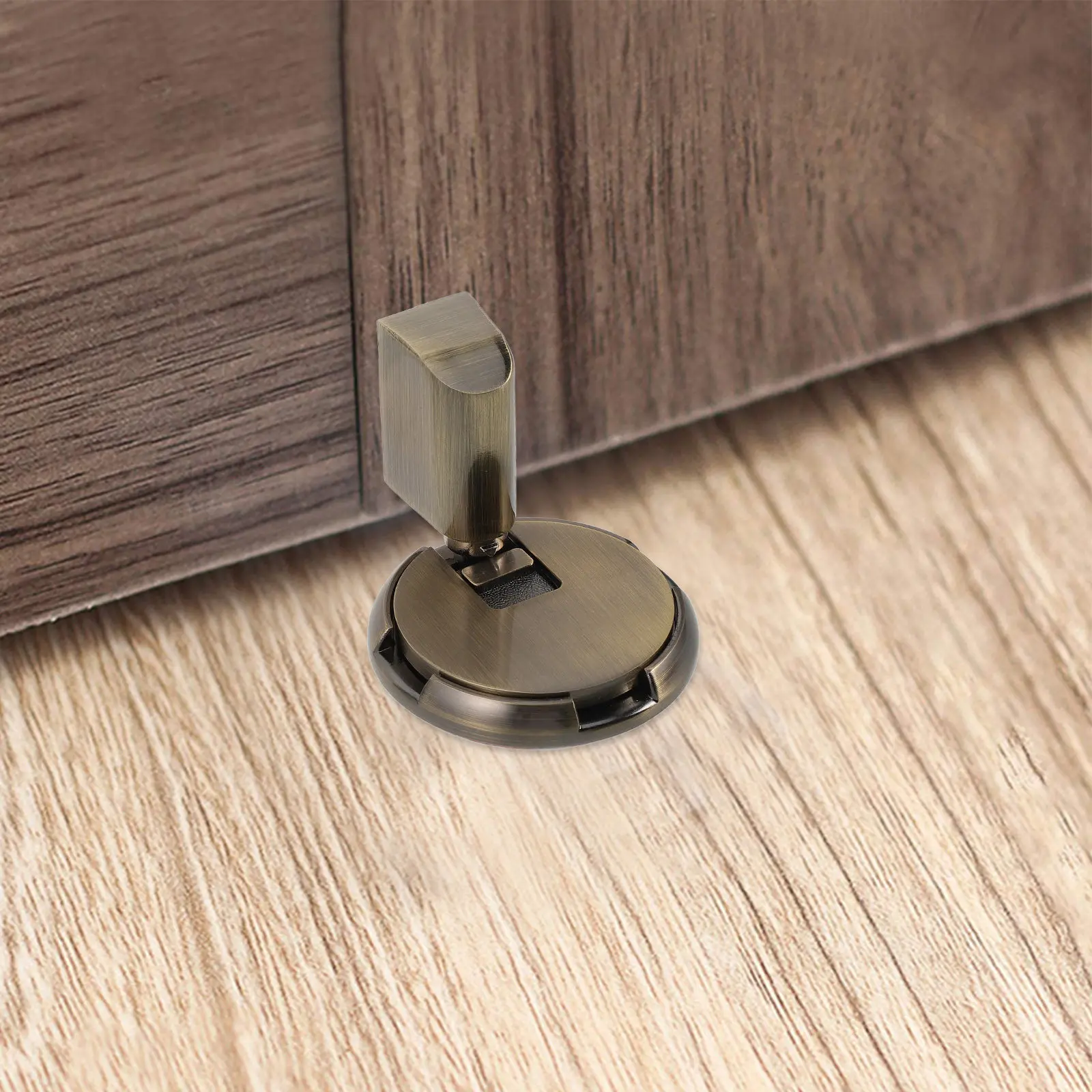 

Adjustable Mechanical Floor Door Stopper Windproof Silent Suction No Drill Floor Mounted Door Stopper for Home Office Bedroom