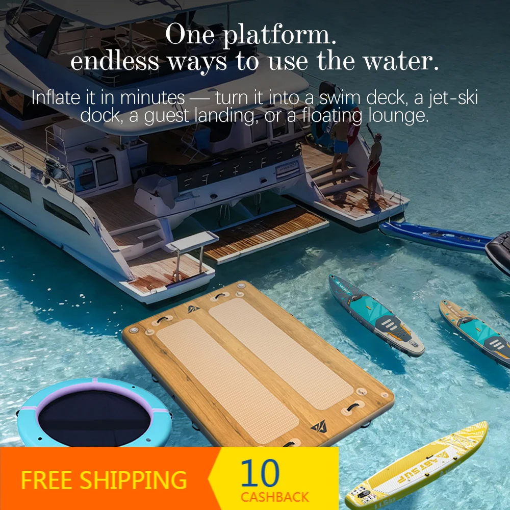 Factory Custom Size Inflatable Floating Dock & Swim Platform Heavy‑Duty PVC For Lake Pool Outdoor Water Leisure