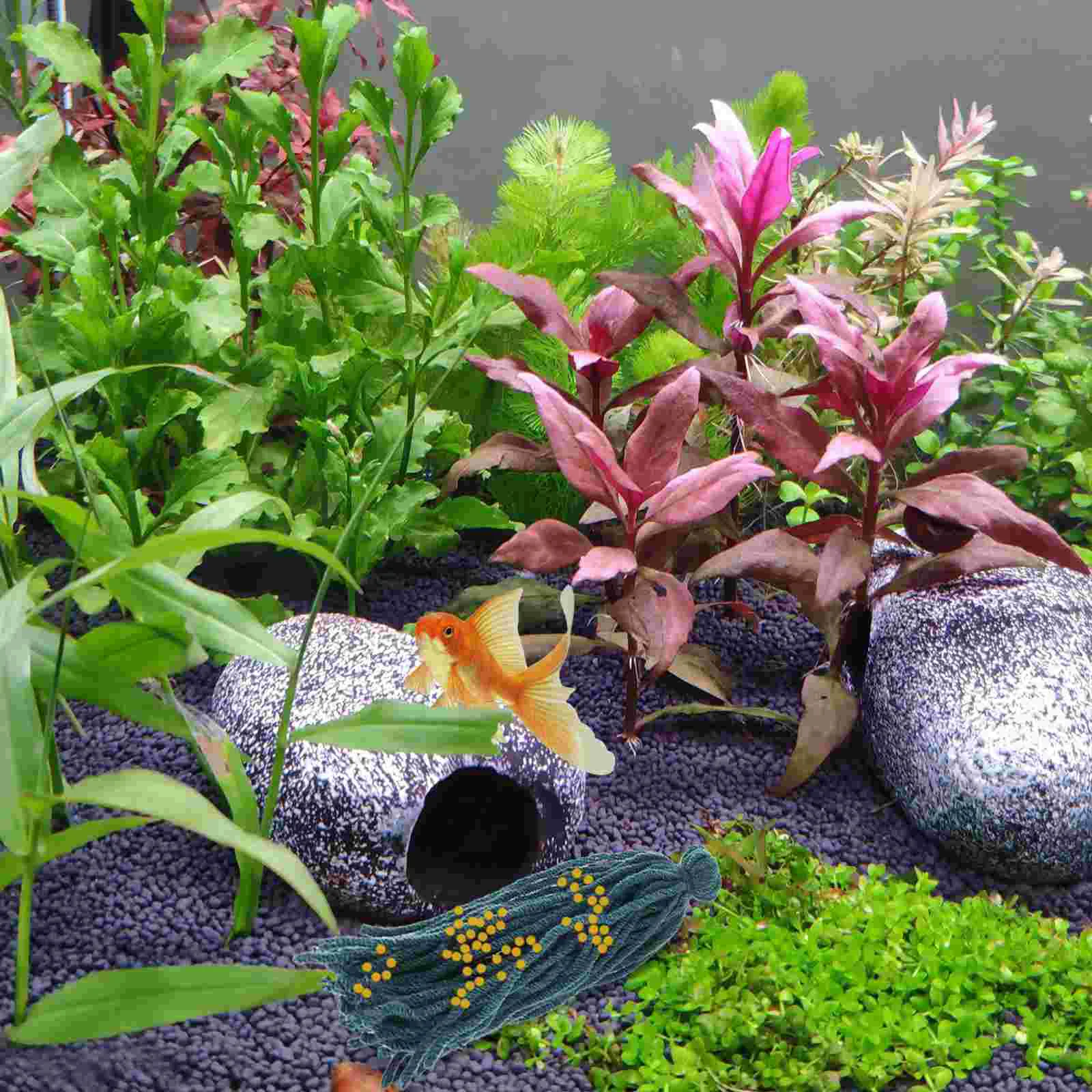 5 Pcs Fish Tank Spawning Mop Shrimp Breeding Mops Angelfish Barrel Yarn Adornment Tool Baby