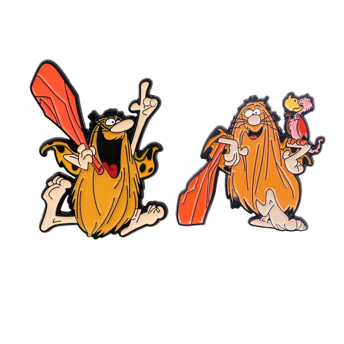 Captain Caveman Enamel Pins Cartoon Figures Badges Metal Lapel Brooch For Backpacks Brooches Fashion Jewelry Accessories Gifts