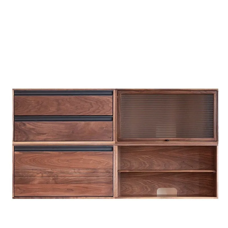 

Black walnut combination cabinet, entrance cabinet, living room, home TV cabinet, locker,