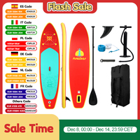 FunWater 11' Blue Red Sup Board Inflatable Surfboard Stand Up Paddle Board Inflatable Sup PaddleBoard with Accessories