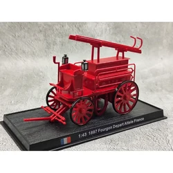 AMER Diecast 1:43 Scale 1897 FOURGON World Fire Engine Alloy Model Finished Product Simulation Souvenirs Collection Gift Display