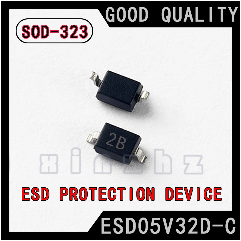 50PCS ESD05V32D-C Transient Suppression Diode (TVS) SMD Chip Screen Printing 2B Electrostatic Discharge Protection Device