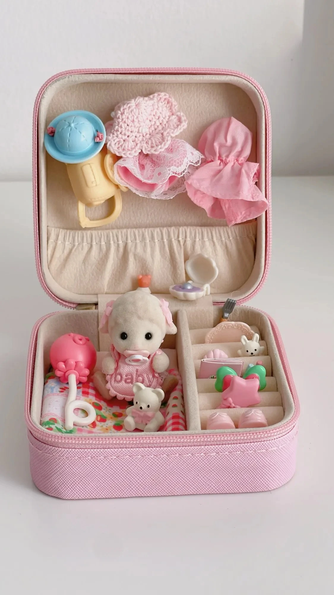 صندوق تخزين المجوهرات المحمول منظم السفر حافظة مجوهرات من جلد البولي يوريثان تخزين أقراط وقلادة وخاتم عرض منظم المجوهرات #6