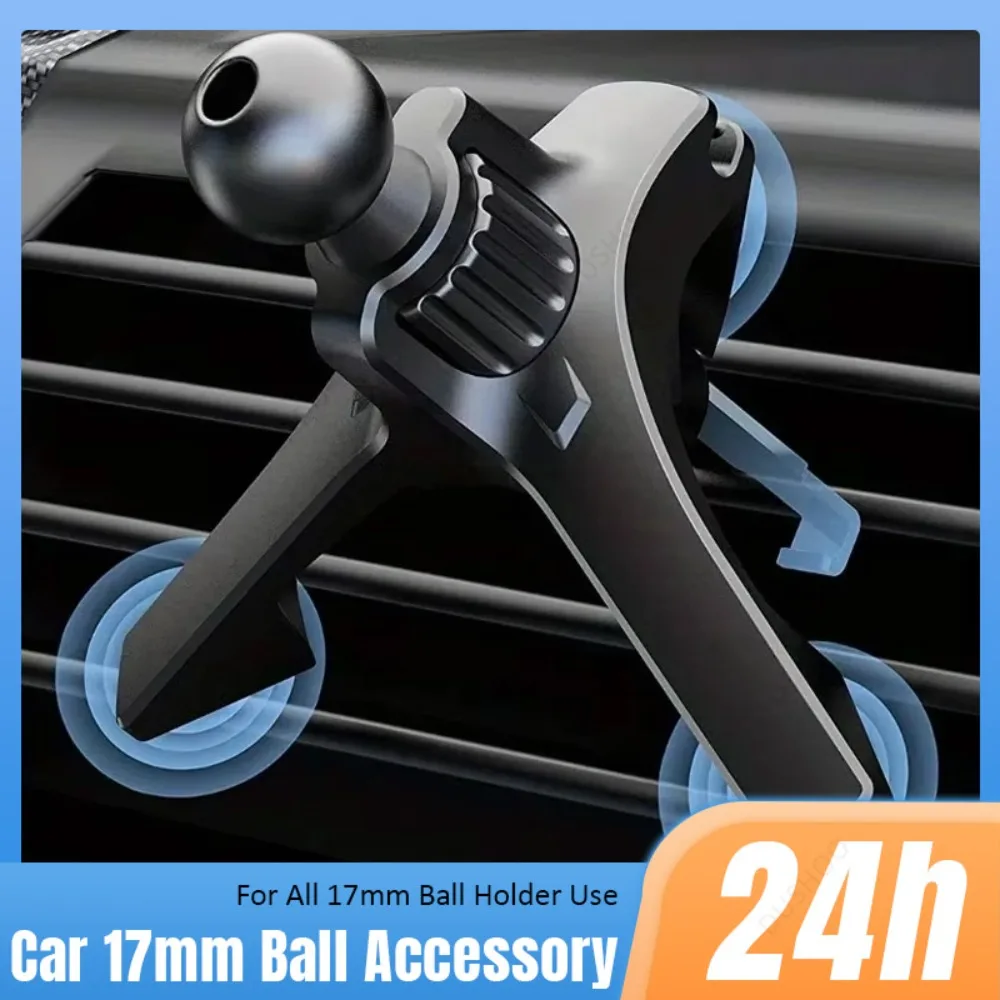

17mm Ball Head Car Air Vent Clip for Car Phone Holder Mount Universal Car Air Outlet Hook Clamp for Mobile Phone GPS Brackets