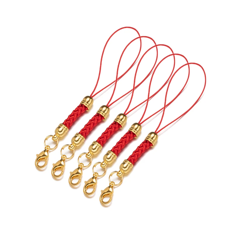 10/20pcs Keychain Rope Lanyard Cords Lobster Clasp Rope Hooks For DIY Keyring Jewelry Making Supplies Charms Accessories Crafts
