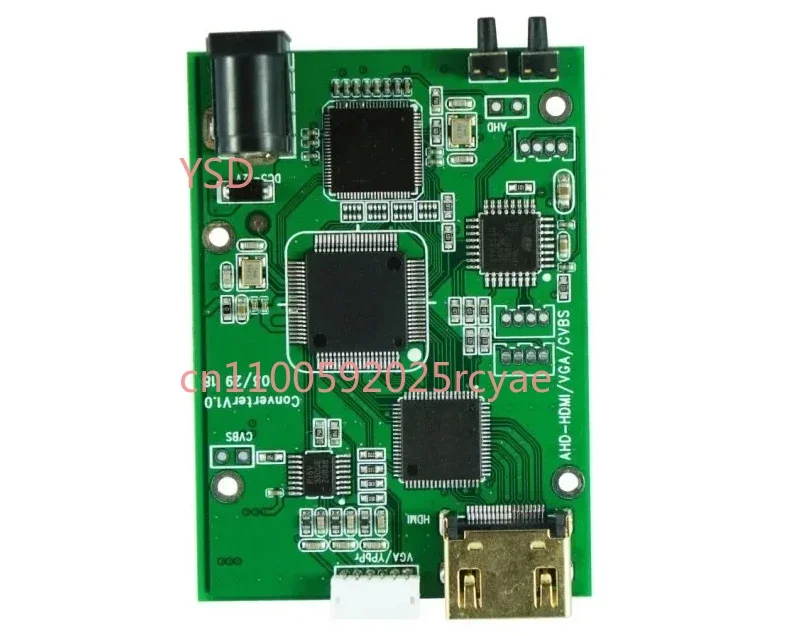 High Resolution Video Converter Module AHD to HDMI Coaxial 1080P Four in one TVI CVI to VGA CVBS