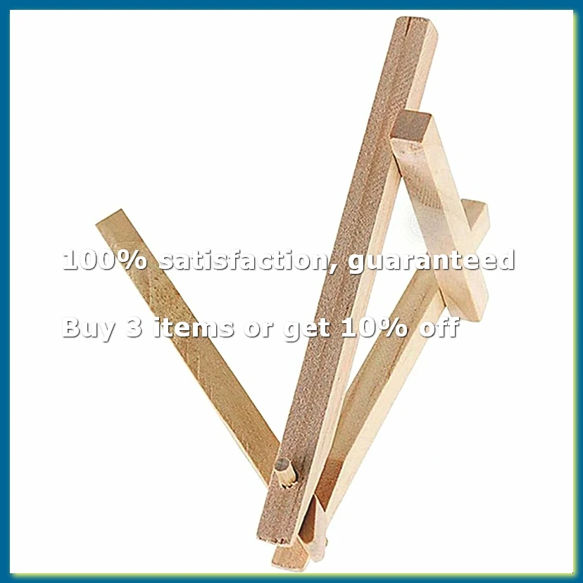 40 Mini DIY Wooden Frame Artist Wooden Easel Wedding Table Card Stand Display Stand Decoration 15X8cm Easel